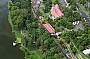 Aerial view Kuranda Station & Barron River